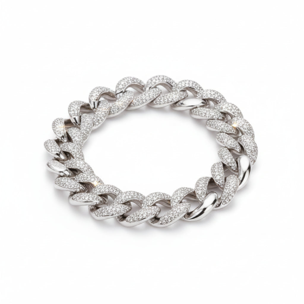 Eclipse Link Men's Silver Bracelet 