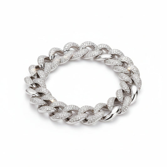 Eclipse Link Men's Silver Bracelet 