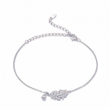 Ethereal Plume Silver Bracelet For Women 