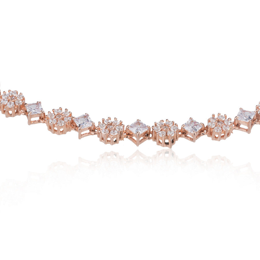 Exquisite women's silver jewellery set combining traditional elegance with contemporary designs