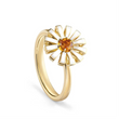 Citrine Bloom Sterling Silver Ring for Women