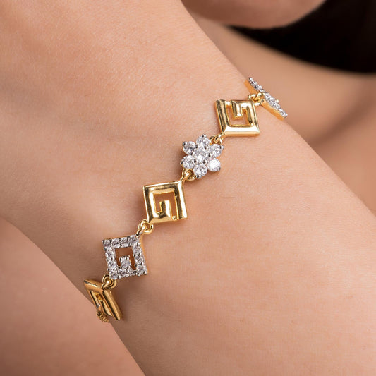 Fancy birthday bracelet for girls, crafted from sterling silver, making it a memorable and stylish gift