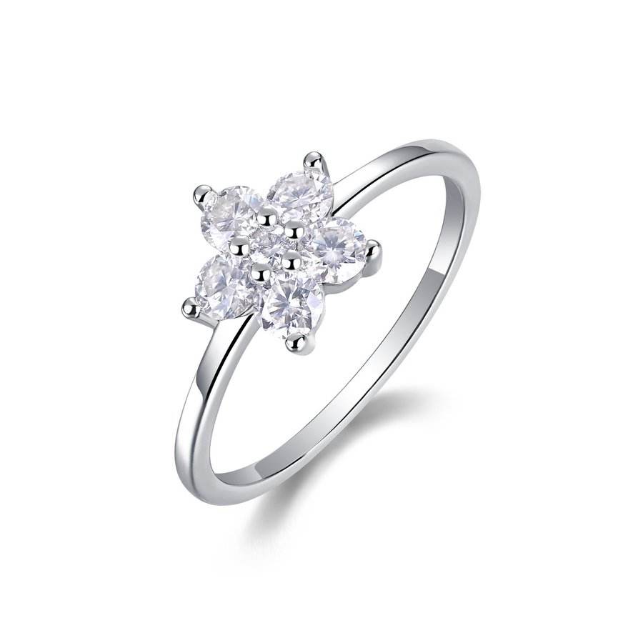 Fiora Bloom Silver Ring for Women 