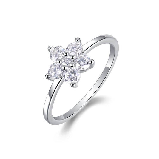 Fiora Bloom Silver Ring for Women 