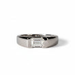 Glacier Cushion Silver Ring for Men 
