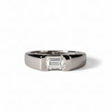 Glacier Cushion Silver Ring for Men 