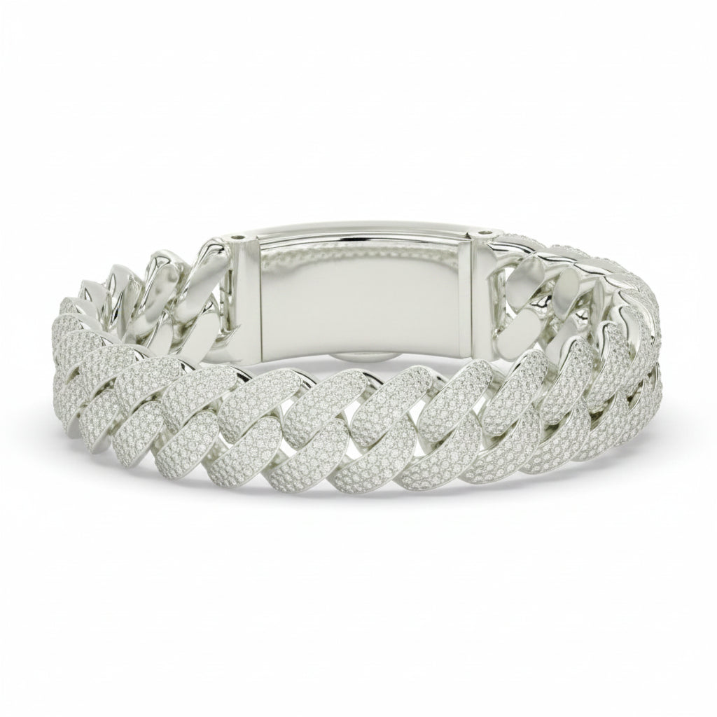 Glacier Thick Men's Silver Bracelet 