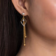 Gold drop earrings at low price