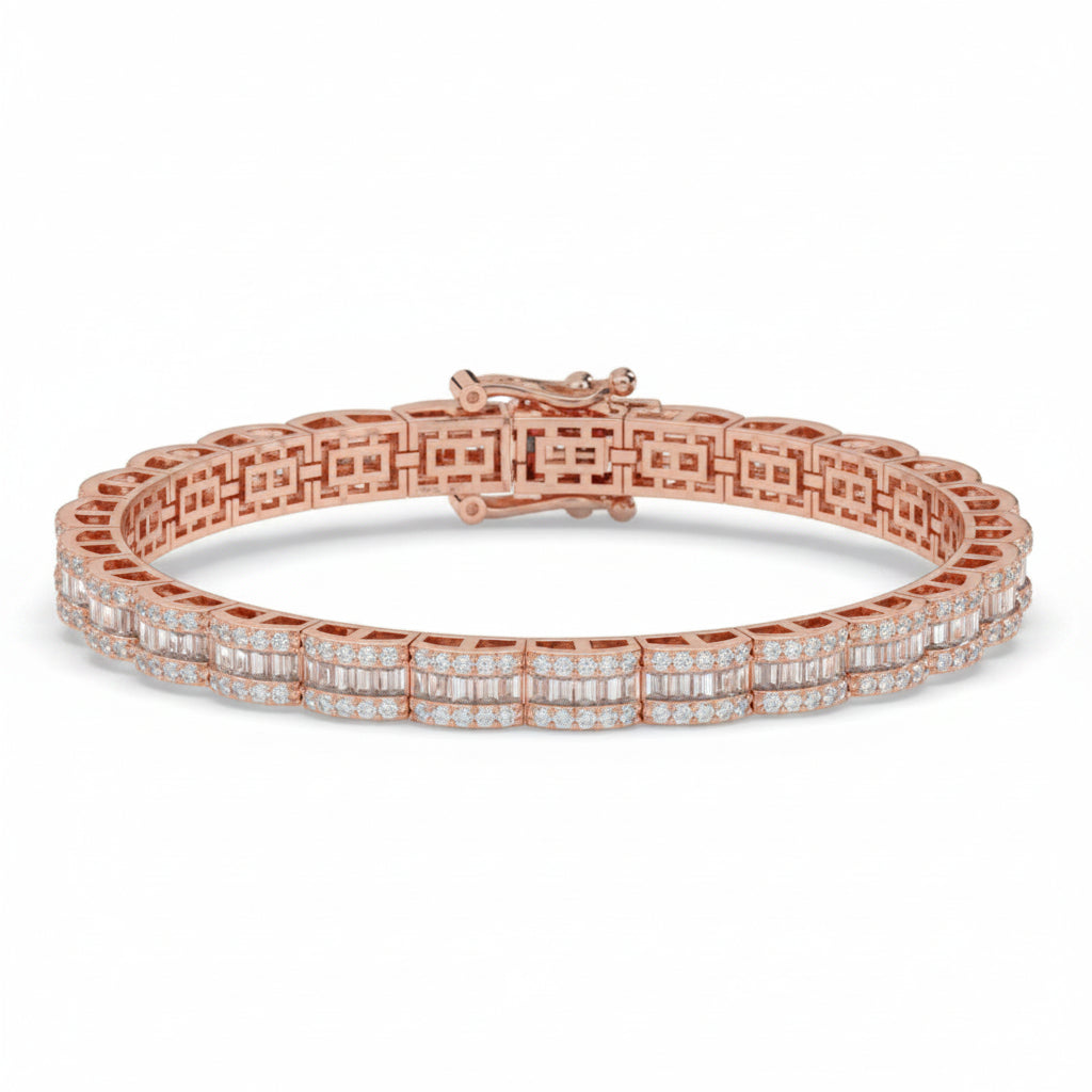 Grand Central Men's Silver Bracelet