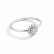 Halo Blossom Silver Ring for Women 