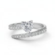 Heart Embrace Luxe Silver Ring for Women 