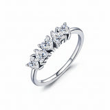 Heart Symphony Silver Ring for Women 