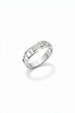 Hexline Silver Ring for Men 