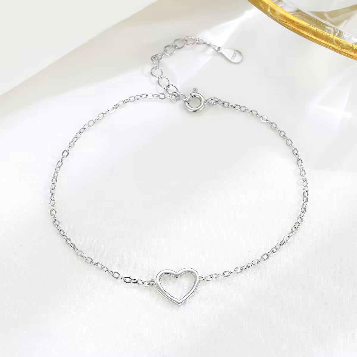 Hollow Heart Anklet