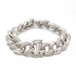 Imperial Baguette Men's Silver Bracelet 