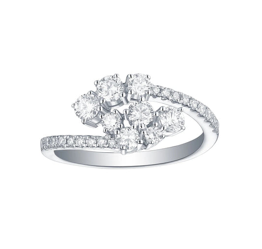 Ladies silver ring in pure 925 sterling silver