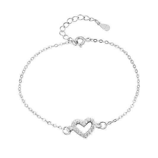 Lumina Silver Anklet for women