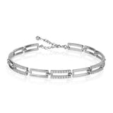 Luxaore Latest Design Pure 92.5 Sterling Silver Bracelet for Women for Special Events, Parties, Weddings, Casual, Office Wear, Birthdays Gift, Anniversaries Gift, Valentine's Day Gift for Girl friend