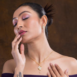 Luxaore Authentic women's original silver necklace set featuring a modern yet timeless design for any outfit