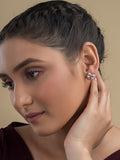 Luxaore bow silver earrings for girls and women
