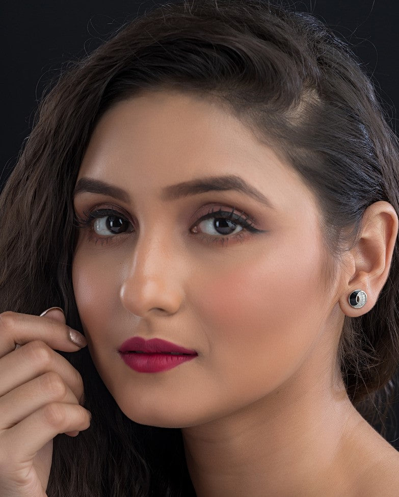 Luxaore half moon chandi ki earring for girls
