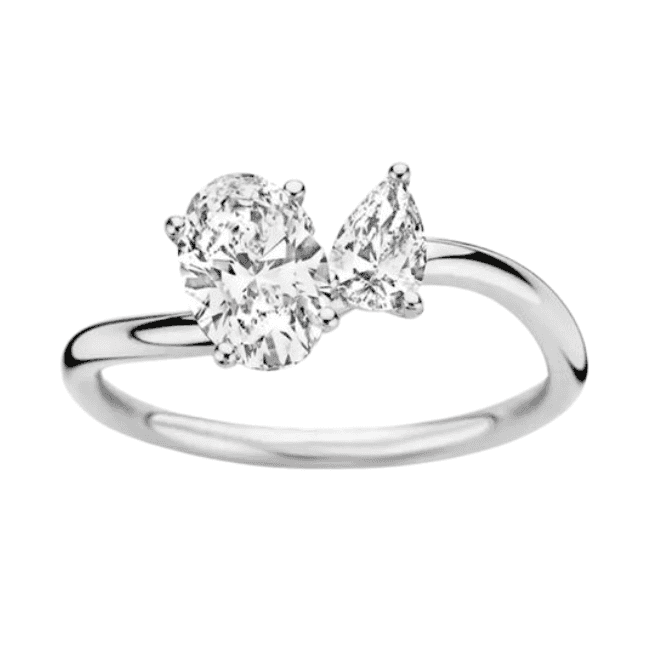 Ladies silver ring in pure 925 sterling silver