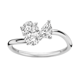 Ladies silver ring in pure 925 sterling silver