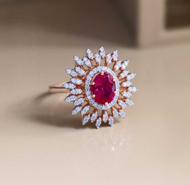 Modern silver ring design for female