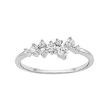 Modern silver ring design for female