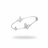 Mariposa Flutter Silver Bracelet For Women 