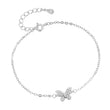 Mariposa Silver Anklet for women 