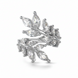 Marquise Leaf Symphony Silver Ring for Women 