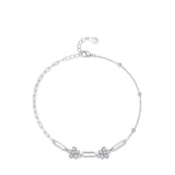 Meadow Link Fusion Silver Bracelet For Women