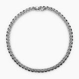 Midnight Onyx Men's Silver Bracelet 01