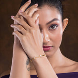 Modern silver bracelet design for fashion-forward women, featuring clean lines and a minimalist style