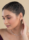 Modern women's silver jewellery set, blending traditional artistry with contemporary fashion trends