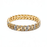 Monaco Textured Men's Silver Bracelet 