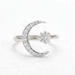 Moonlight Harmony Silver Ring for Women 