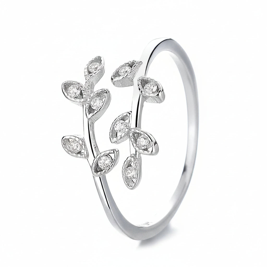 Nature’s Whisper Silver Ring for Women 