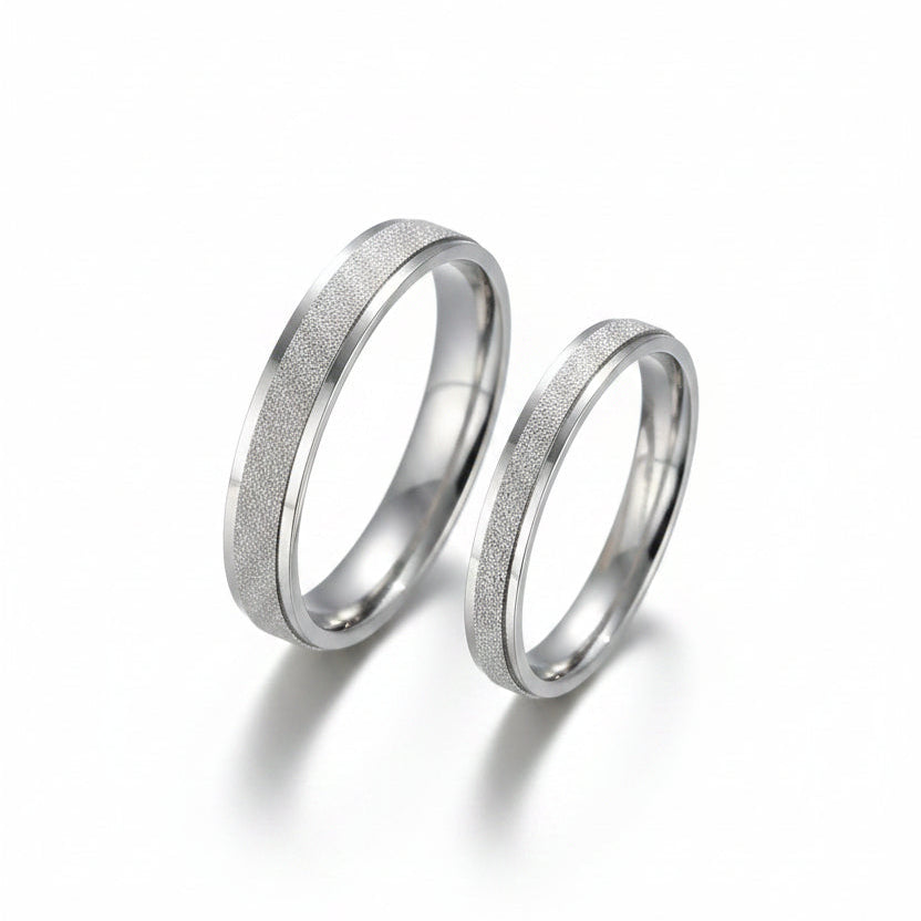 Nebula Silver Couple Ring 