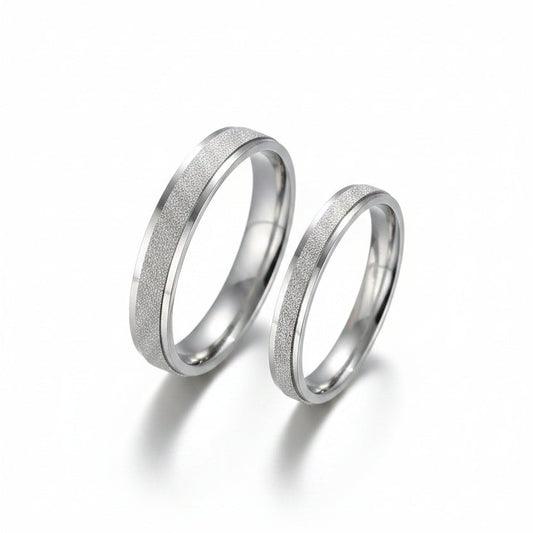Nebula Silver Couple Ring 