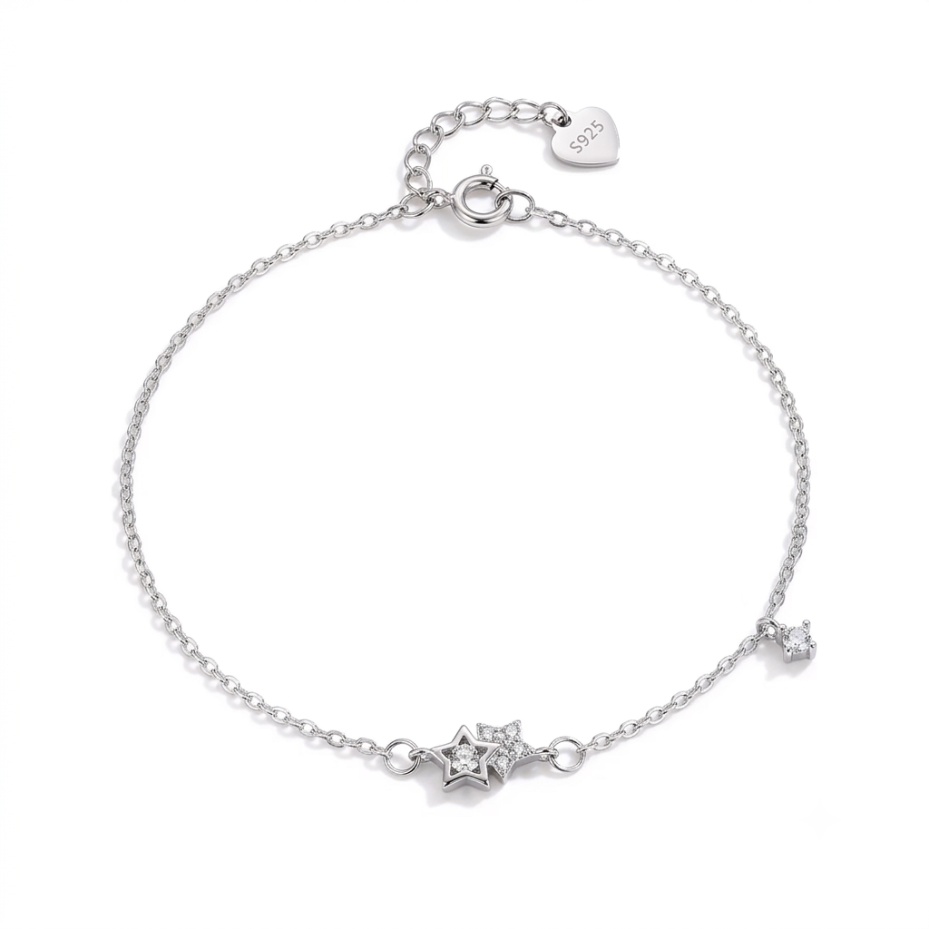 Nova Star Silver Anklet for women 