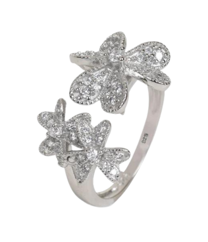 Petal Silver Ring For Women