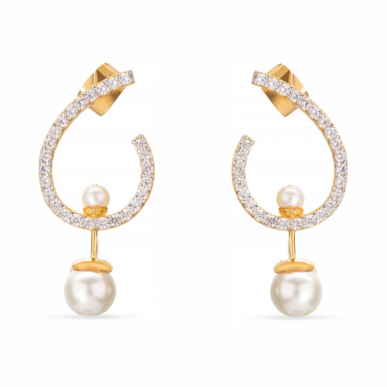 Purely Pearl Silver Earring For Women