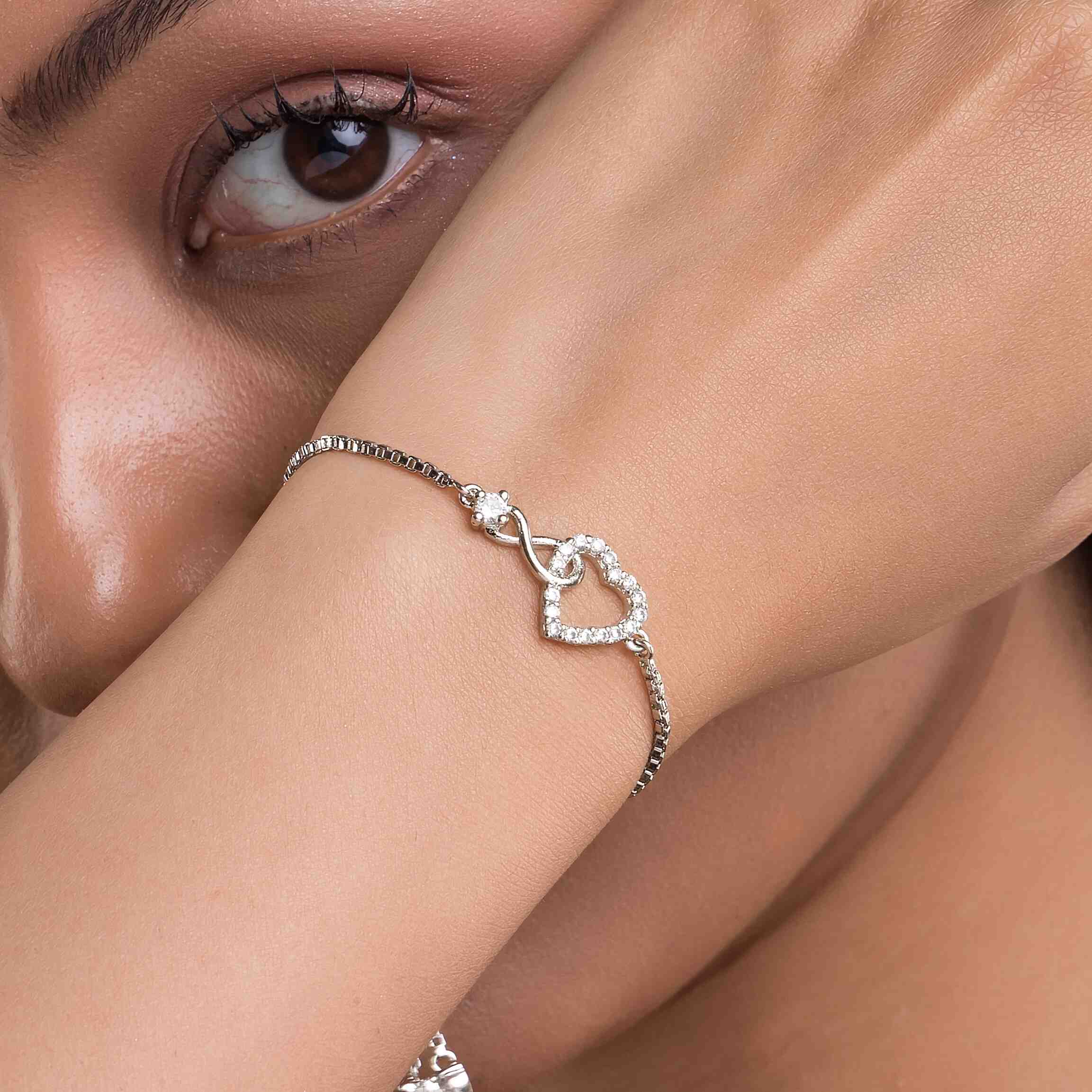 Premium pure silver bracelet with a minimalist design, offering unmatched elegance and durability for women