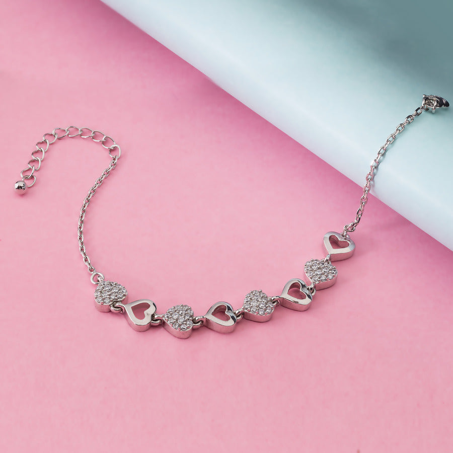 Premium pure silver bracelet with a minimalist design, offering unmatched elegance and durability for women