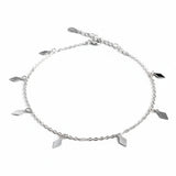 Rhombus Silver Anklet for women 