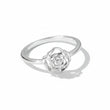 Rose Bloom Silver Ring for Women
