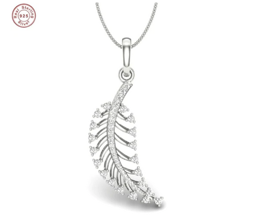 Leafy Beauty Silver Necklace For Women