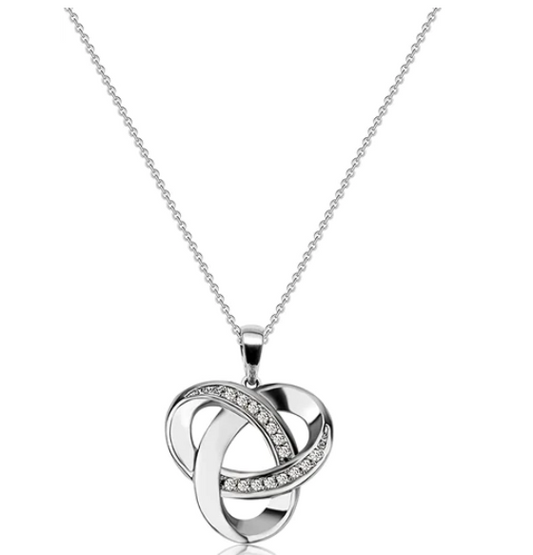 Galactic Cross Silver Necklace For Women